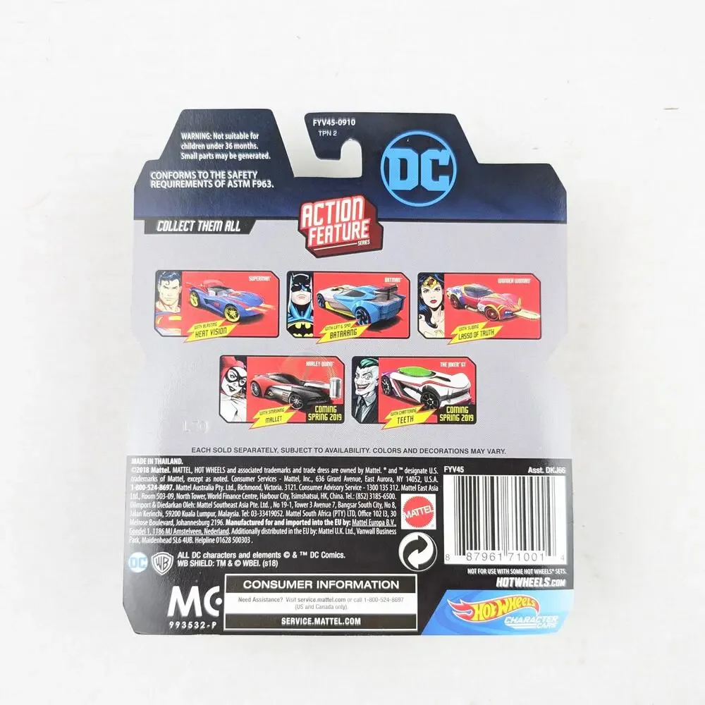 Hot Wheels DC Superman Action Feature Character Car FYV45 Sealed